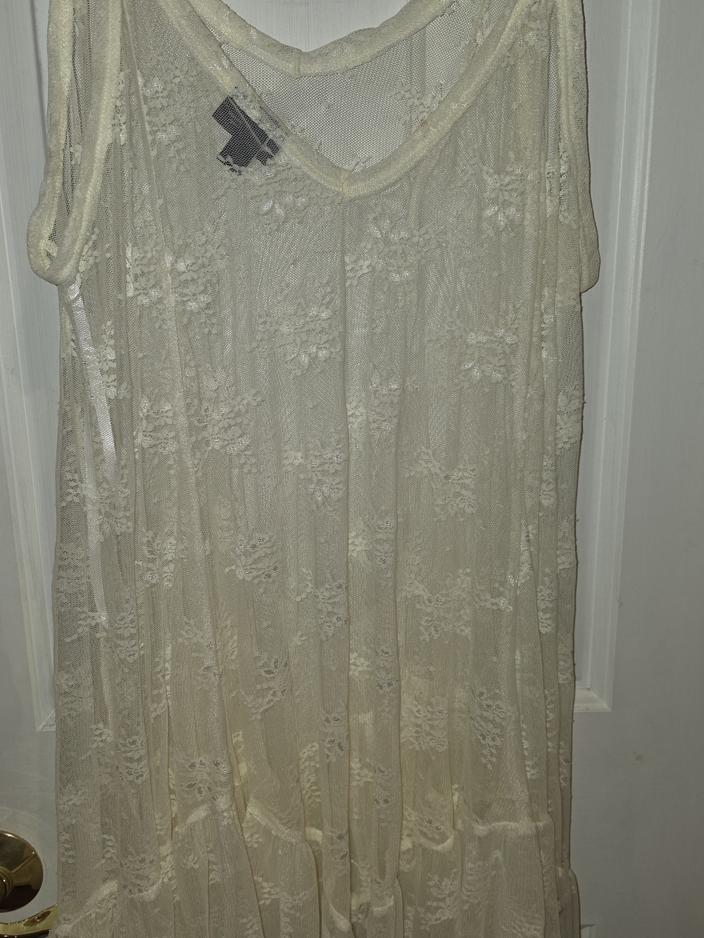 torrid Cream Floral Sheer Lace Camisole Tank